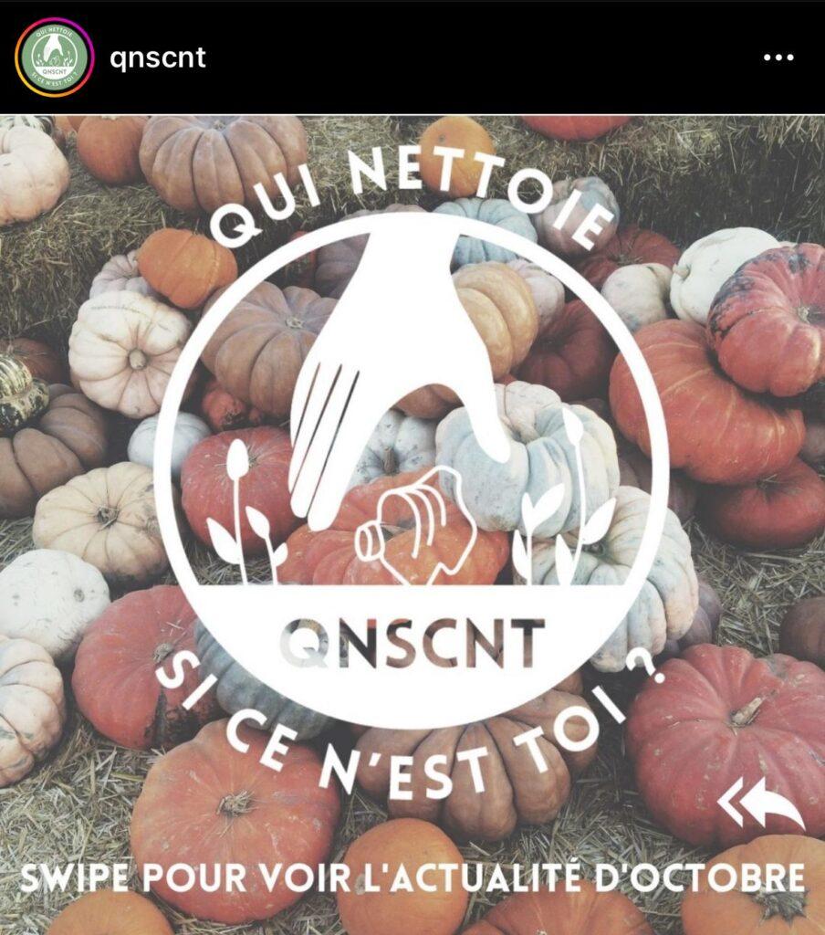 Post instagram actualités octobre QNSCNT